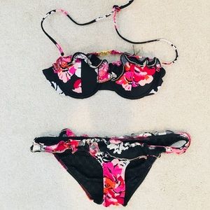 Victoria’s Secret Floral Push Up Bikini Set